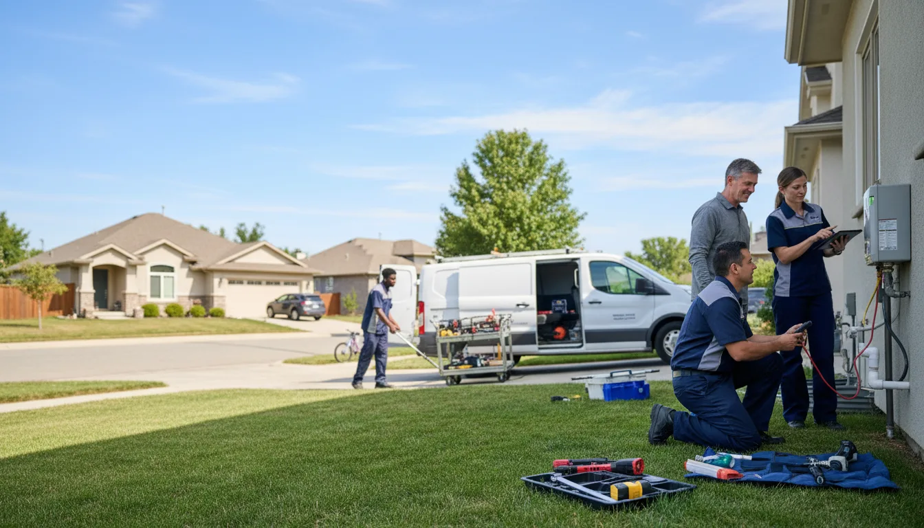 Tankless water heater service in Hunt, TX